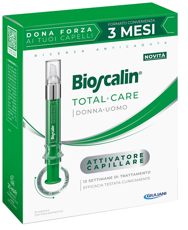 BIOSCALIN TOTAL CARE ATTIVATORE CAPILLARE 2 APPLICATORI MULTIDOSE X 10 ML - Farma Nice