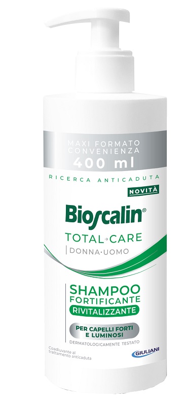 BIOSCALIN TOTAL CARE SHAMPOO FORTIFICANTE RIVITALIZZANTE 400 ML - Farma Nice
