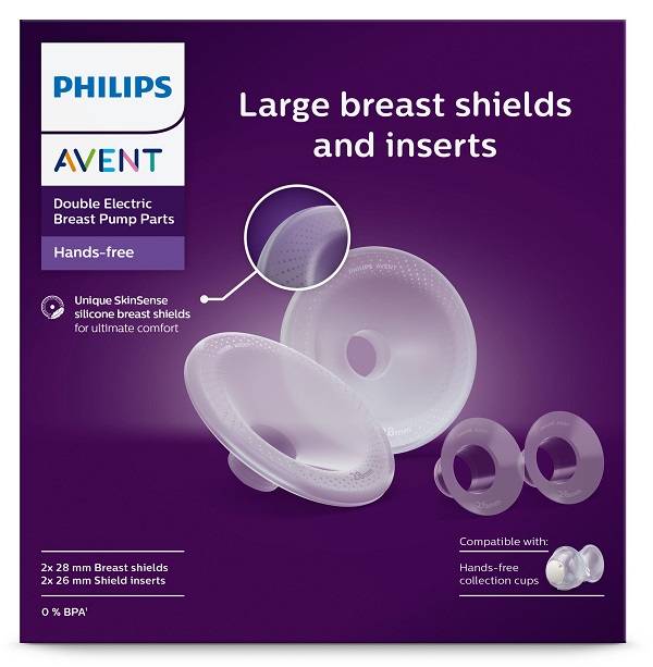 AVENT COPPE PER IL SENO SKINSENSE 2 PEZZI + INSERTI PER COPPA GRANDE - Farma Nice
