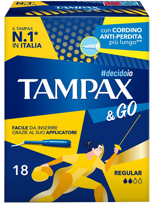 TAMPAX &GO REGULAR 18 PEZZI - Farma Nice