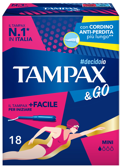 TAMPAX &GO MINI 18 PEZZI - Farma Nice