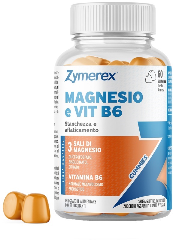 ZYMEREX MAGNESIO E VIT B6 60 GUMMIES - Farma Nice