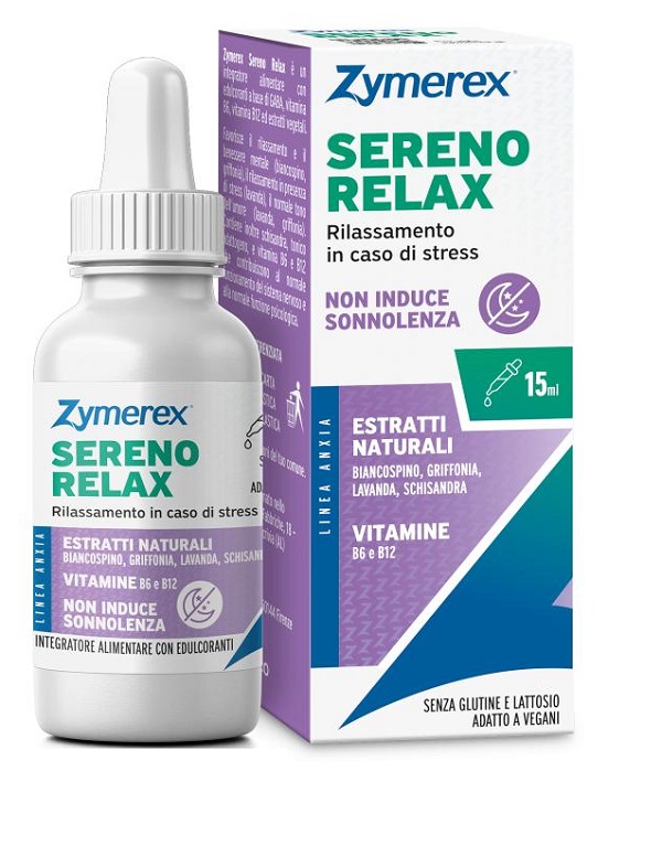 ZYMEREX SERENO RELAX GOCCE 15 ML SENZA GLUTINE SENZA LATTOSIO - Farma Nice