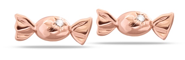 MJ POST 482 ORECCHINO DEFINITIVO MEDICAL JEWELS CARAMELLE ORO ROSA - Farma Nice