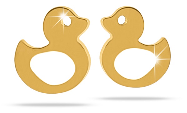 MJ POST 489 ORECCHINO DEFINITIVO MEDICAL JEWELS PAPERELLA ORO - Farma Nice