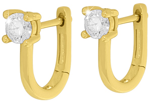 MJ POST 505 ORECCHINO DEFINITIVO MEDICAL JEWELS ORO CON ZIRCONE - Farma Nice