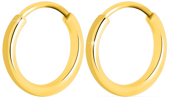 MJ POST 506 ORECCHINO DEFINITIVO MEDICAL JEWELS CERCHIETTO GOLD - Farma Nice