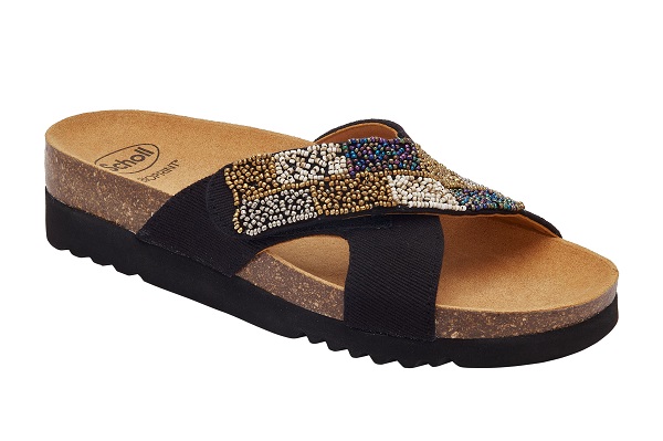 CALZATURA LA SERENA STRAP CANVAS+BEADS BIS W BLACK 37 - Farma Nice