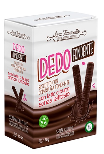 DEDO FONDENTE BISCOTTO COPERTURA FONDENTE 150 G - Farma Nice