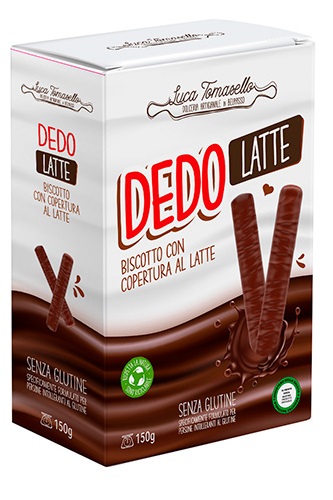 DEDO LATTE BISCOTTO COPERTURA LATTE 150 G - Farma Nice