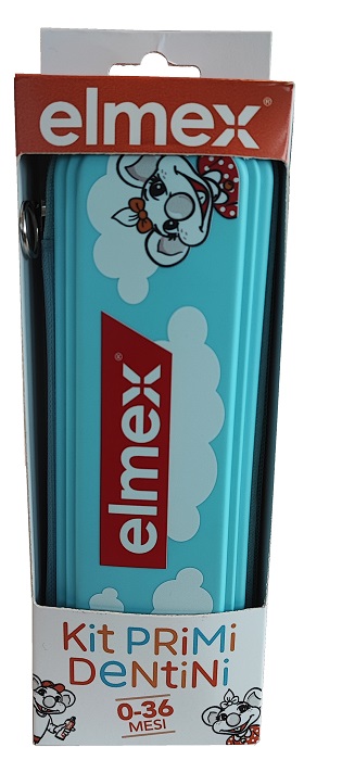ELMEX KIT PRIMI DENTINI 0-36 MESI 1 ELMEX BIMBI DENTIFRICIO 50 ML + 1 ELMEX SPAZZOLINO BIMBI EDUCATIVO NEW 0-3 ANNI - Farma Nice