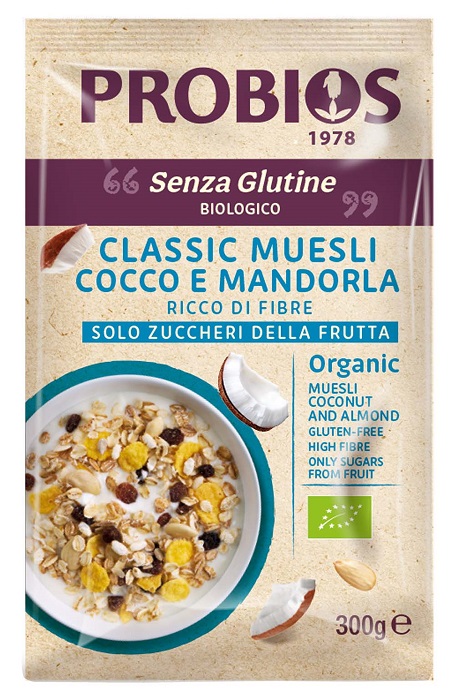 PROBIOS CLASSIC MUESLI COCCO E MANDORLA 300 G - Farma Nice