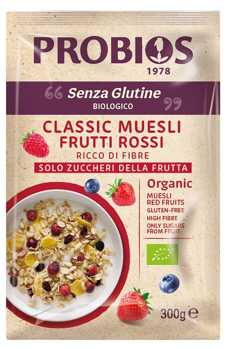 PROBIOS CLASSIC MUESLI FRUTTI ROSSI 300 G - Farma Nice