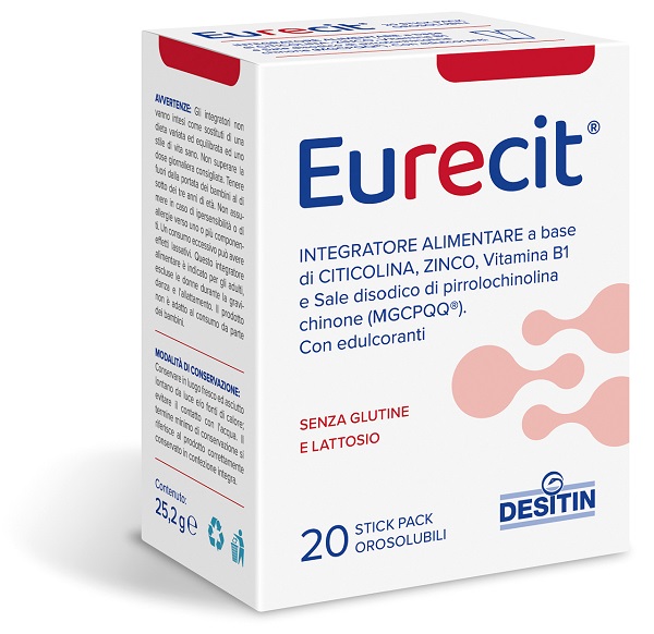 EURECIT 20 STICK PACK OROSOLUBILI DA 1,26 G CON EDULCORANTI SENZA GLUTINE SENZA LATTOSIO - Farma Nice