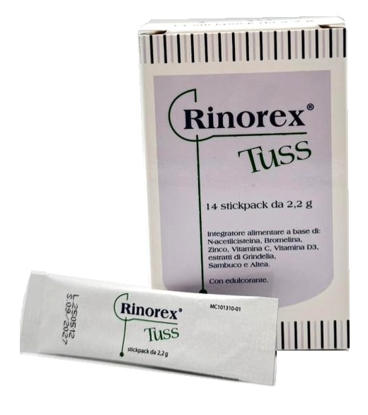 RINOREX TUSS 14 STICKPACK DA 2,2 G - Farma Nice