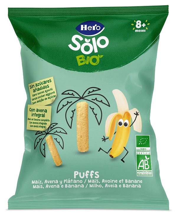 HERO SOLO SNACK PUFF DI MAIS AVENA E BANANA 25 G - Farma Nice
