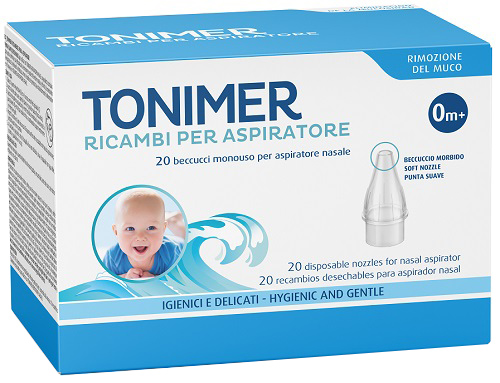 RICAMBI ASPIRATORE NASALE TONIMER 20 PEZZI - Farma Nice