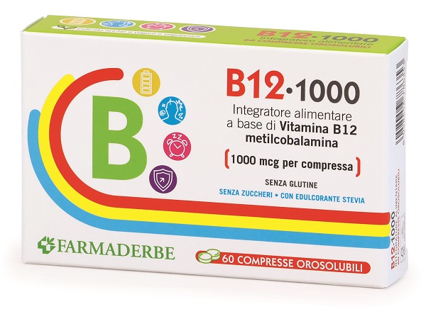 B12 1000 60 COMPRESSE OROSOLUBILI DA 0,2 G - Farma Nice