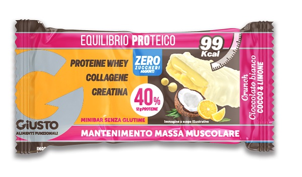 GIUSTO BARRETTA PROTEICA COCCO & LIMONE ZERO ZUCCHERI AGGIUNTI 30 G - Farma Nice
