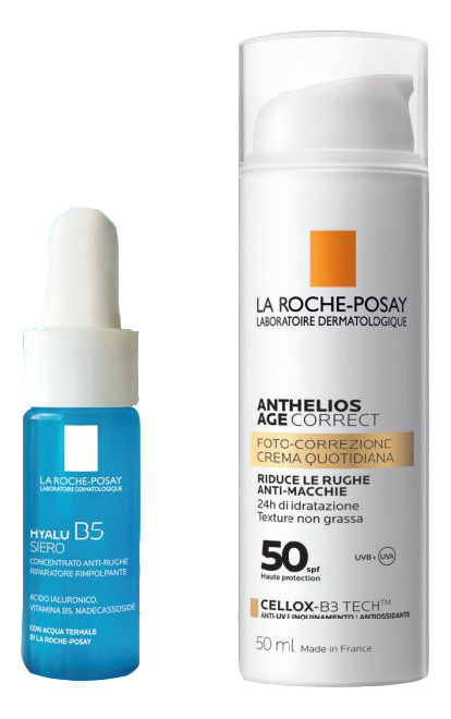 ANTHELIOS AGE CORRECT 50 ML + HYALU B5 SIERO 10 ML - Farma Nice