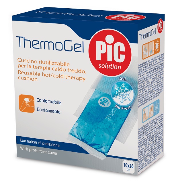 CUSCINO THERMOGEL 10X26 CM TERAPIA CALDO FREDDO CON FODERA ITC - Farma Nice