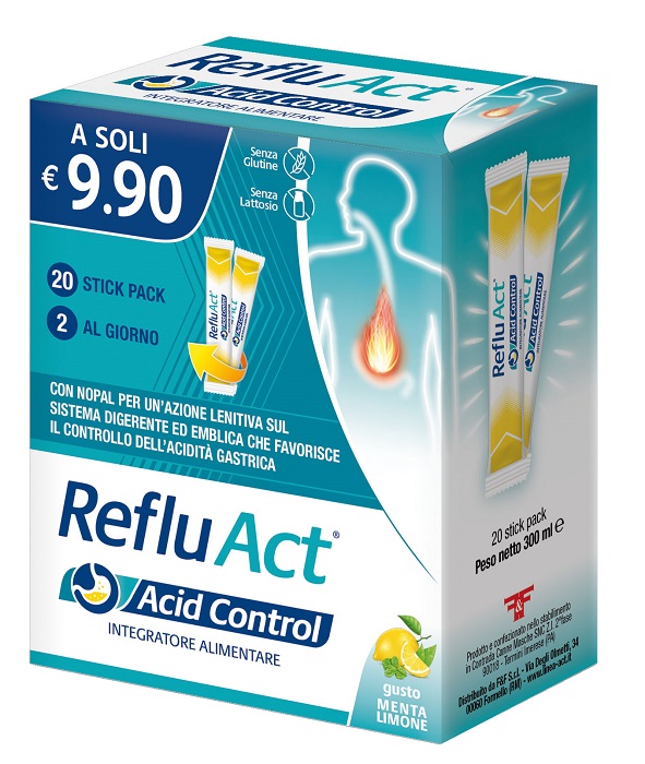 REFLU ACT ACID CONTROL 20 STICK - Farma Nice
