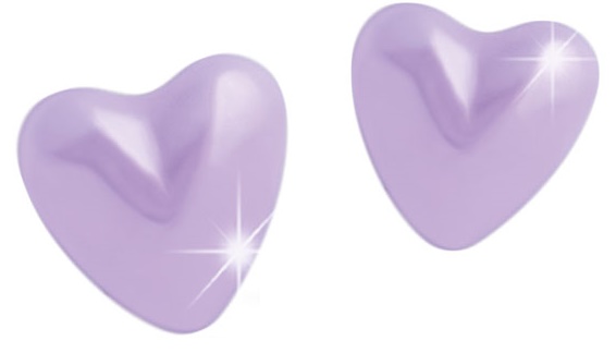 MJ POST 510 ORECCHINO DEFINITIVO MEDICAL JEWELS CUORE LILLA - Farma Nice