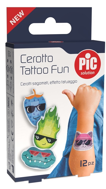 PIC SOLUTION CEROTTO TATTOO FUN 12 PEZZI - Farma Nice