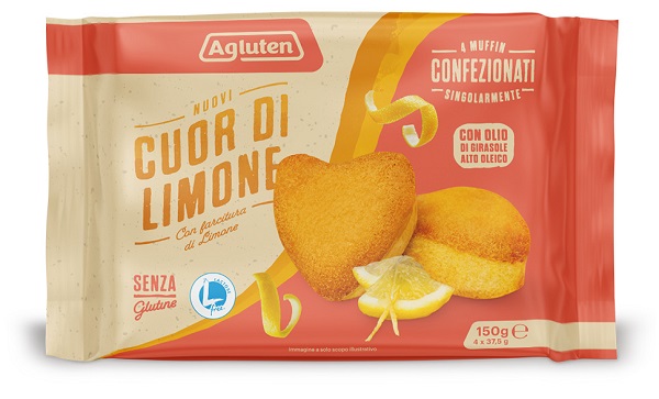 AGLUTEN NUOVI CUOR DI LIMONE 4 PEZZI DA 37,5 G - Farma Nice