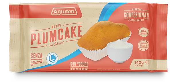 AGLUTEN NUOVI PLUMCAKE YOGURT 4 PEZZI DA 35 G - Farma Nice