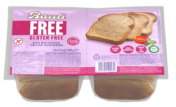 BAULI FREE PAN BAULETTO GRANO SARACENO 350 G - Farma Nice