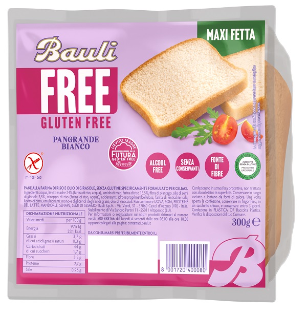BAULI FREE PANGRANDE BIANCO 300 G - Farma Nice