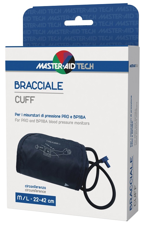 BRACCIALE PER MISURATORE DI PRESSIONE MASTER-AID TECH PRO E BP118A M/L 22-42CM - Farma Nice