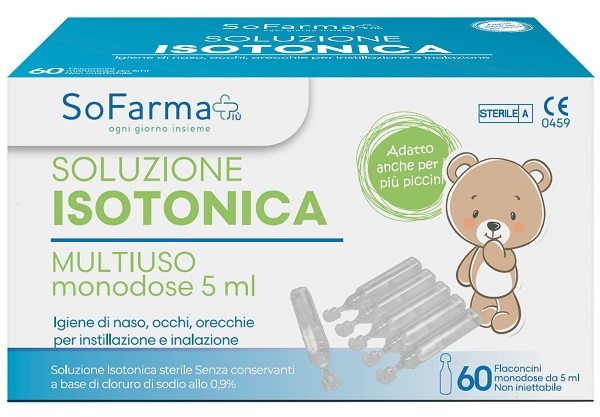 SOLUZIONE SALINA 0,9% 60 FLACONI 5 ML SOFARMAPIU' - Farma Nice