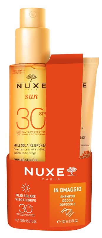 NUXE SUN OLIO SPF30 150 ML + SHAMPOO DOCCIA DOPOSOLE 100 ML - Farma Nice