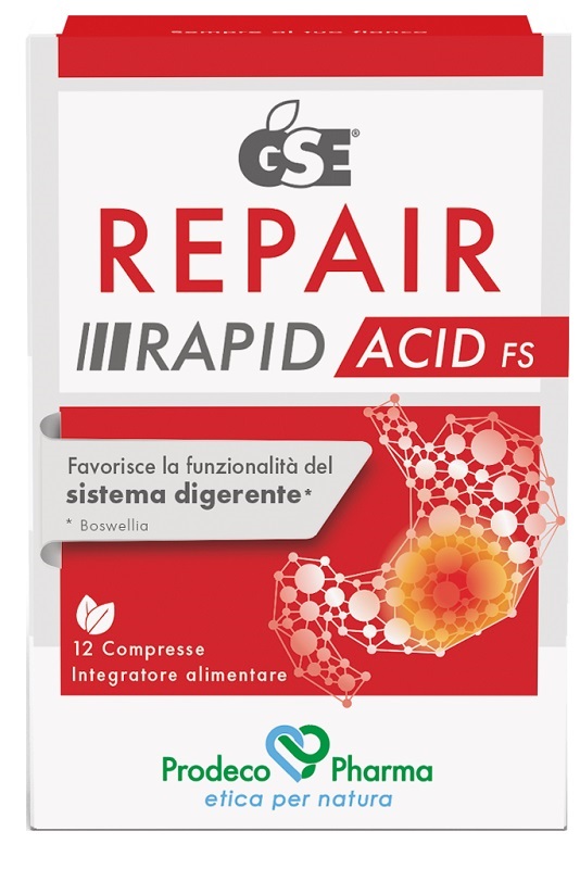 GSE REPAIR RAPID ACID FS 12 COMPRESSE - Farma Nice