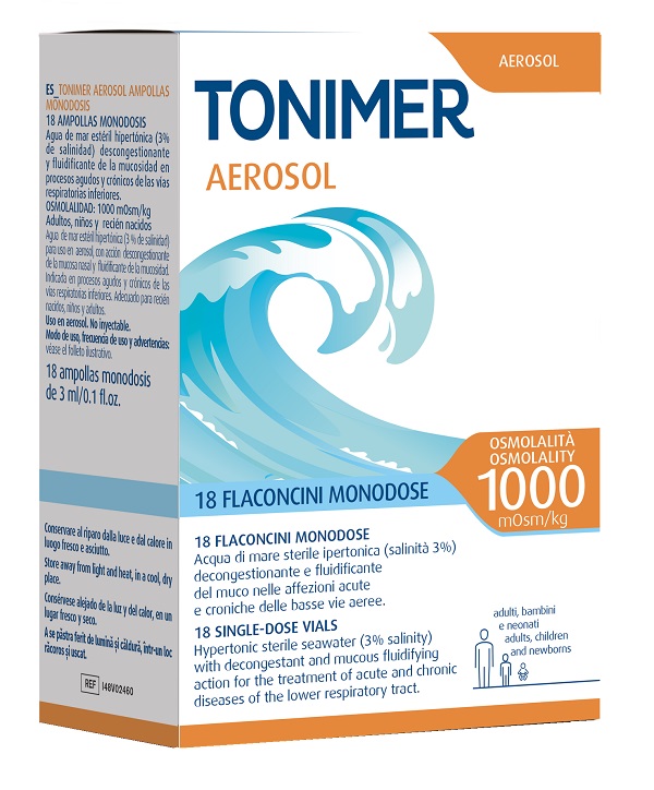 TONIMER AEROSOL 1000MOSM/KG 18 FLACONCINI MONODOSE DA 3 ML - Farma Nice