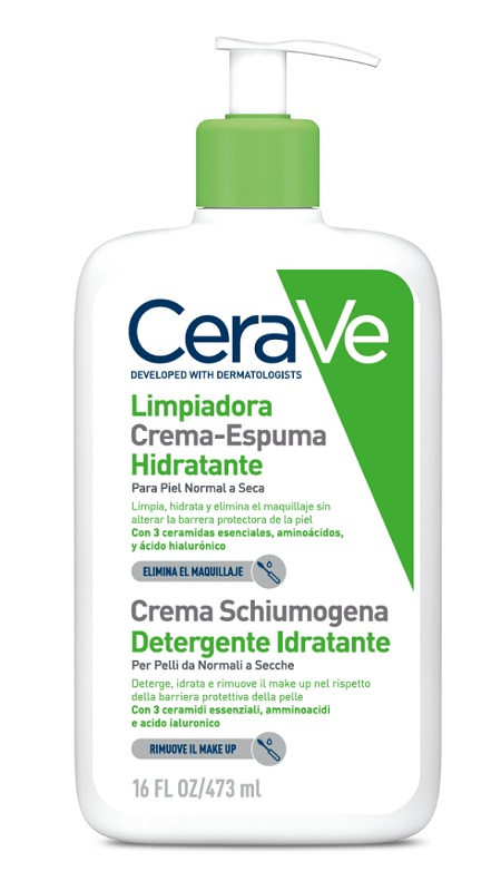 CERAVE CREMA SCHIUMOGENA DETERGENTE IDRATANTE 473 ML - Farma Nice