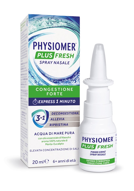 SPRAY NASALE PHYSIOMER PLUS FRESH 20 ML - Farma Nice