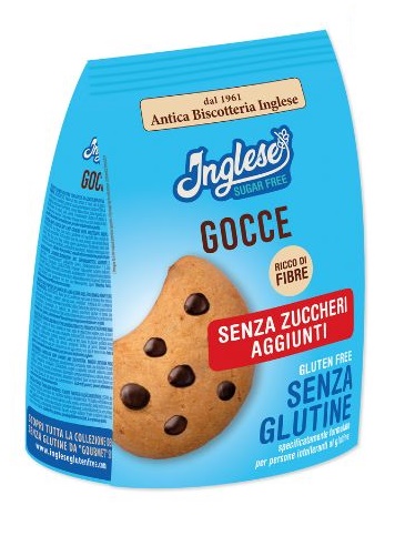 INGLESE BISCOTTI SENZA ZUCCHERO GOCCE 200 G PROMOZIONE 2+1 - Farma Nice