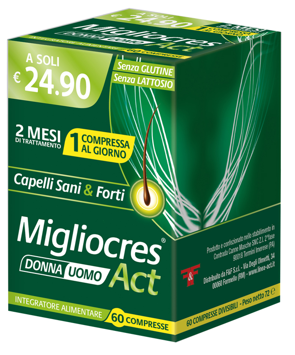 MIGLIOCRES ACT 60 COMPRESSE DIVISIBILI - Farma Nice