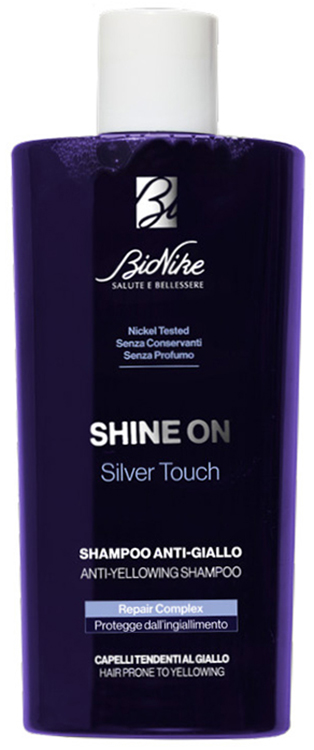 BIONIKE SHINE ON SHAMPOO SILVER TOUCH ANTI-GIALLO 200 ML - Farma Nice