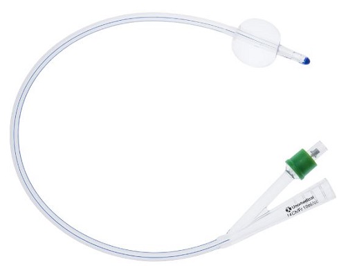 CATETERE FOLEY IN SILICONE 2 VIE DIAMETRO CH 14 PUNTA NELATON CON PALLONCINO 10 ML 1 PEZZO - Farma Nice