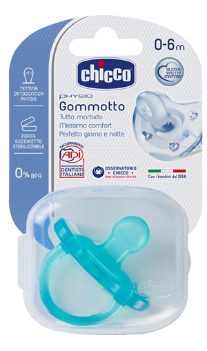 CHICCO GOMMOTTO IN SILICONE BOY 0-6 MESI 1 PEZZO - Farma Nice