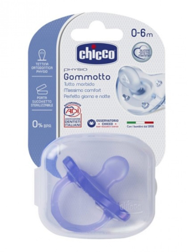 CHICCO GOMMOTTO IN SILICONE COLOR 0-6 MESI 1 PEZZO - Farma Nice
