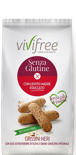 VIVIFREE GRISSINI NERI AI CEREALI 150 G - Farma Nice