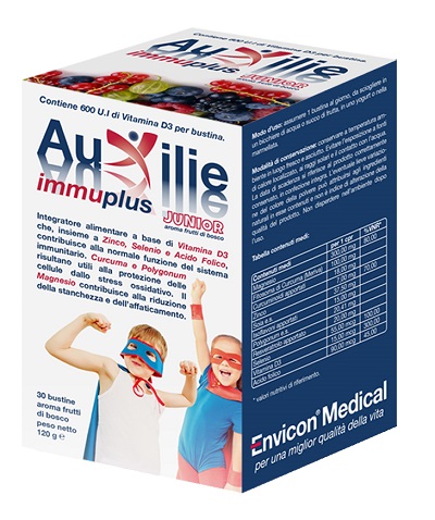 AUXILIE IMMUPLUS JUNIOR SOLUBILE 30 STICK PACK - Farma Nice