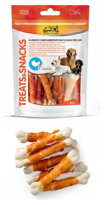 CHICKEN & BONES 80 G - Farma Nice