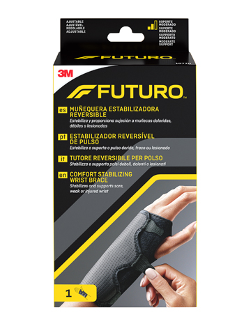 TUTORE PER POLSO REVERSIBILE FUTURO NERO 1 PEZZO - Farma Nice
