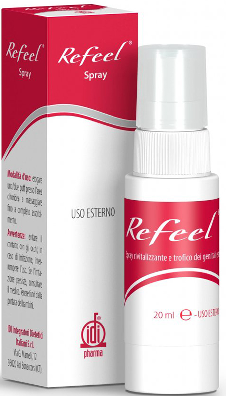 REFEEL SPRAY RIVITALIZZANTE E TROFICO DEI GENITALI ESTERNI FEMMINILI 20 ML - Farma Nice